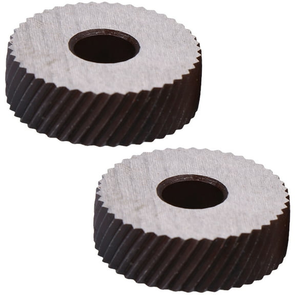 Milisten Knurling Wheel 2Pcs for Machinists Coarse Knurling Tool 1x1x0.3in