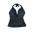 thumbnail image 4 of RALPH LAUREN Black Beach Club Slimming Halter Tankini Swim Top, US 12, NWOT, 4 of 4