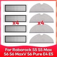 thumbnail image 1 of Fit For Roborock S5 / S5 Max / S6 / S6 MaxV / S6 Pure / E4 / E5 / S51 / S52 / S55 Roller Side Brush Filter Mop Accessories Part, 1 of 5