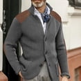 thumbnail image 4 of Suéter de otoño e invierno, cárdigan de solapa delgada, abrigo de punto de manga larga, suéter de hombre de talla grande europeo y americano, 4 of 6