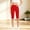 Red, variant on Womens Biker Shorts Stretchy Loose Fit Color Cropped Side Pockets Yoga Shorts Dark Blue