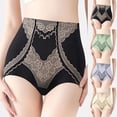 thumbnail image 5 of ZQUUVOU Women's Shapewear Tummy Control Seamless Lace Shaped High Waisted Pants Short Hip Lifting Mesh Body Shaper Underwear Green B, 5 of 5