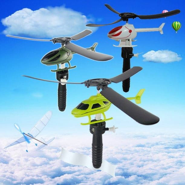 LUNA ligne de traction avion volant enfants ligne de traction petit avion  créatif bricolage jouet ligne de traction en plastique avion