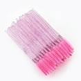 thumbnail image 7 of Bumiews Mascara Wands, Disposable Eyelash Brushes, Eyebrow Makeup Brushes with Crystal Handle(Pink), 7 of 7