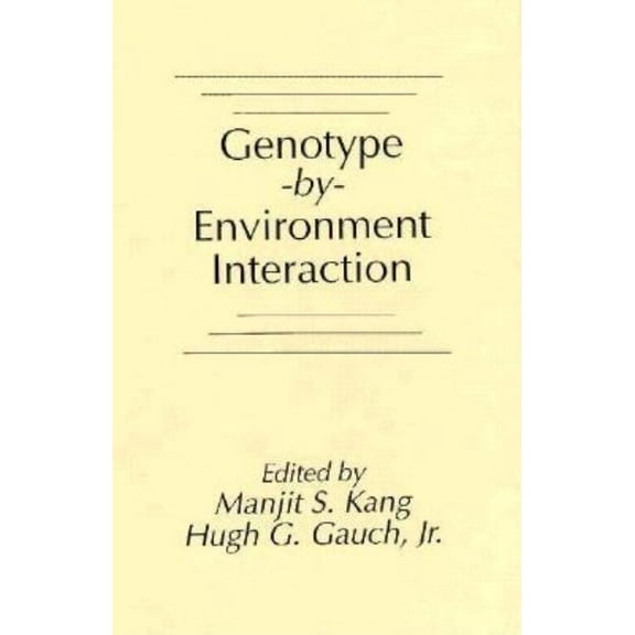 Genotype-by-Environment Interaction, (Hardcover)