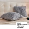 thumbnail image 4 of LIFEREVO 2 Pack Grey Shaggy Plush Faux Fur Throw Pillow Covers,Fuzzy Decorative Pillow Case,Luxury Square Soft Cushion Case for Sofa Bedroom Car(Gray,18"x18"), 4 of 6