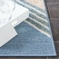 thumbnail image 4 of SAFAVIEH Sarasota Alton Geometric Indoor/Outdoor Area Rug, Blue/Light Green, 6'7" x 6'7" Round, 4 of 6