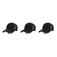 thumbnail image 3 of Thinsony Breathable Fabric Sweat-absorbing Cap With Rings For Comfortable Fit All Day Ring Baseball Cap Hat Wide Application Black 3Set, 3 of 6