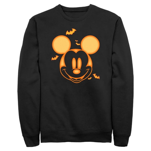 Mens Mickey & Friends Halloween Pumpkin Face Sweatshirt