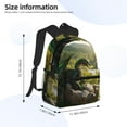 thumbnail image 2 of Fuzoiu Deep Forest Stone Green Dragon Print School Backpack for Teens,Large Bookbag,Lightweight Laptop Bag for Travel, Work, School & Outdoor Adventures, 2 of 6
