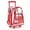 Red, variant on K-Cliffs High Quality Rolling Clear Backpack Heavy Duty See-Through School Bag Student Bookbag Unisex Transparent Travel Daypack with Wheels Black