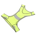 thumbnail image 4 of FUTUREORYY Breathable Material Reflective Vest Cycling Fluorescent Yellow 1Pcs, 4 of 8
