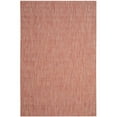 thumbnail image 3 of Safavieh Courtyard Collection Indoor/Outdoor Round Area Rug, Red and Beige, 6'7' Diameter, 3 of 7