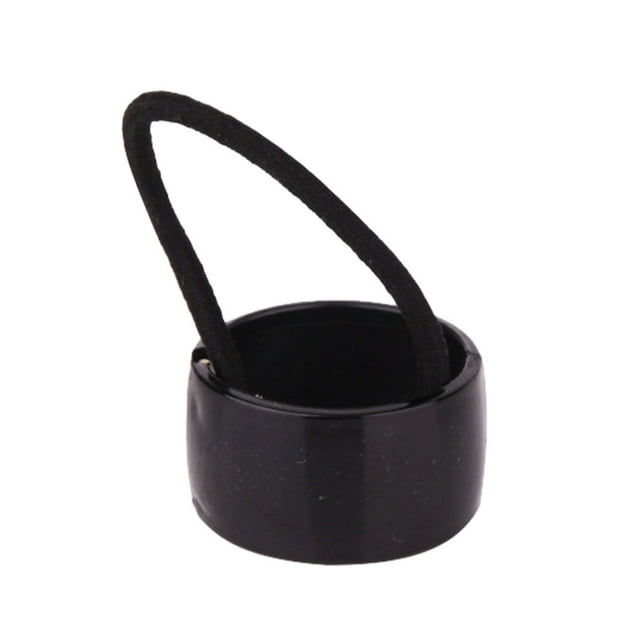 kurtrusly Porte-Queue de Cheval en Résine ABS pour Femmes Portable Fixation Facile Remplacement Accessoires de Coiffure Noir