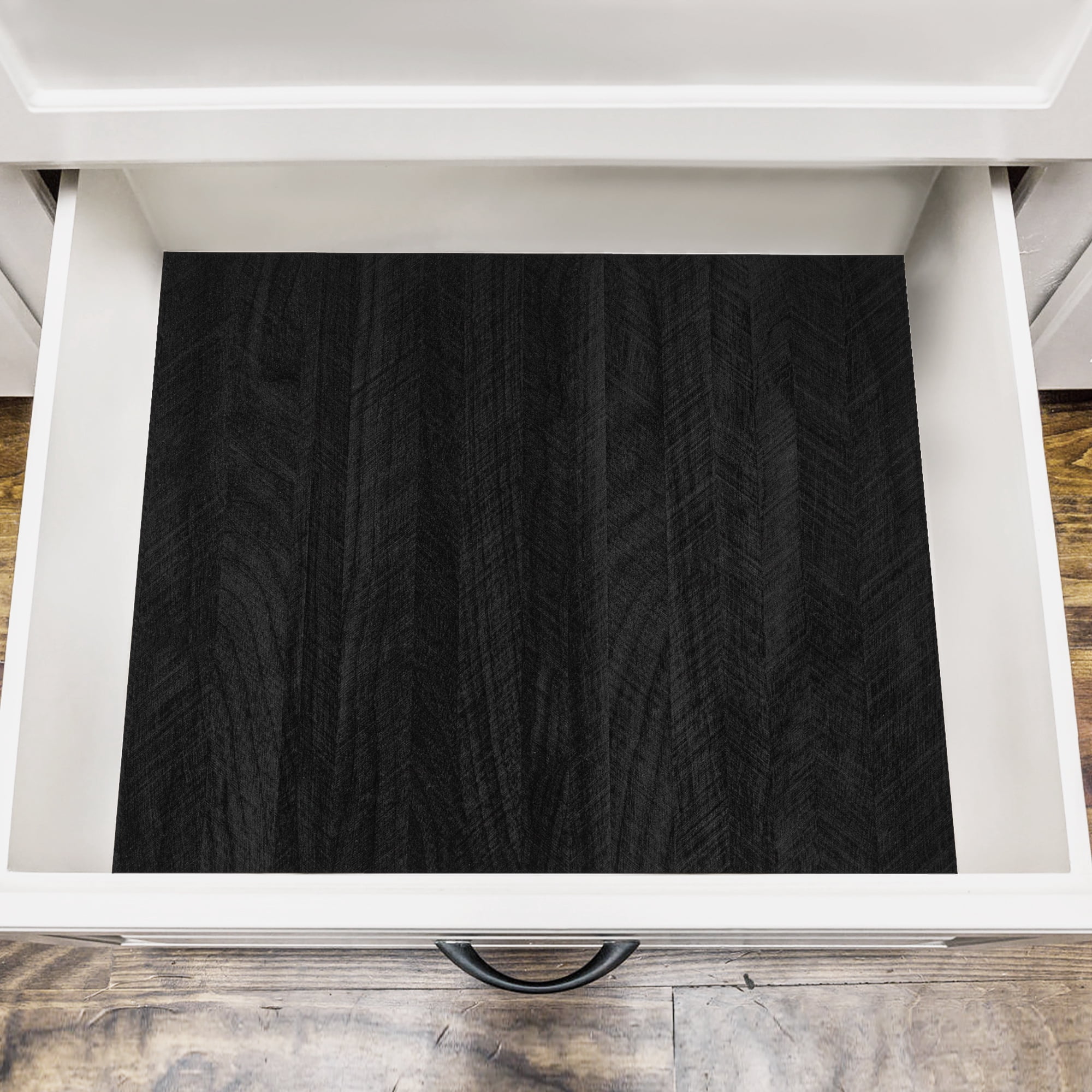 UMIGGEE Distressed Wood Plank Wallpaper Peel and Stick Rustic Wood Grain Pattern Wall Paper 15.7-in x 118-in Removable Self Adhesive Contact Paper Black Shiplap Vinyl Film Home Decorative Wooden Look