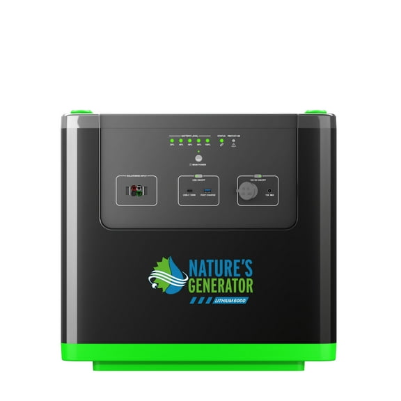 Natures Generato 6000W Solar Generator 3840Wh Lithium Power Pod