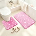 thumbnail image 6 of TACILIP Bathroom Supplies, In The Dark Fleece Floor Mat Bathroom Absorbent Non Mat Toilet Two Piece Set Floor Mats, Mens Gifts, 6 of 6