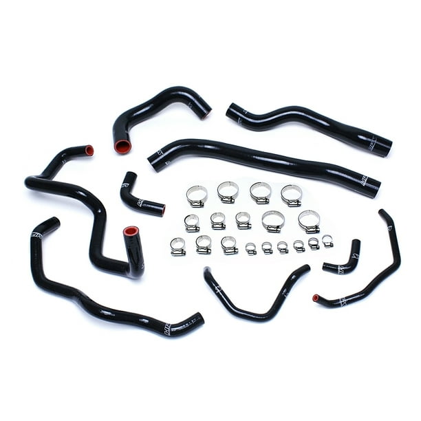 HPS Black Reinforced Silicone Radiator Hose Kit Coolant for Mazda 0607