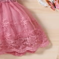 thumbnail image 6 of Paokuoon Baby Kids Girls Lace Dress Short Sleeve Tulle Princess Dresses Toddler Summer Ruffle Party Gowns Sundress for Girls 6M - 6T, 6 of 9