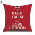 thumbnail image 1 of HEVIRGO Housse de Coussin en Lin avec Motifs de Drapeaux de Londres, 1 of 10