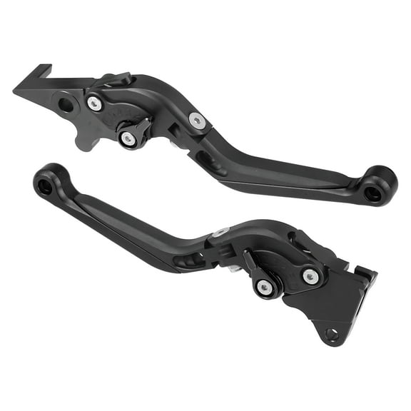 Unique Bargains Pair Motorcycle Brake Clutch Levers Adjustable Folding for Honda PCX125 JK05 2021 Black