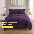 thumbnail image 2 of Juego de ropa de cama Sweet Home Collection Dorm Room Twin XL Púrpura, 2 of 6