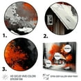 thumbnail image 3 of Designart Monochrome Orange Cottage In Winter IX Canvas Wall Art, 3 of 5