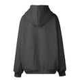 thumbnail image 4 of Qwertyu Women's Oversized Zip Up Hoodie Lightweight Thin Long Sleeve Hooded Sweatshirt with Pockets Gray 3XL, 4 of 8