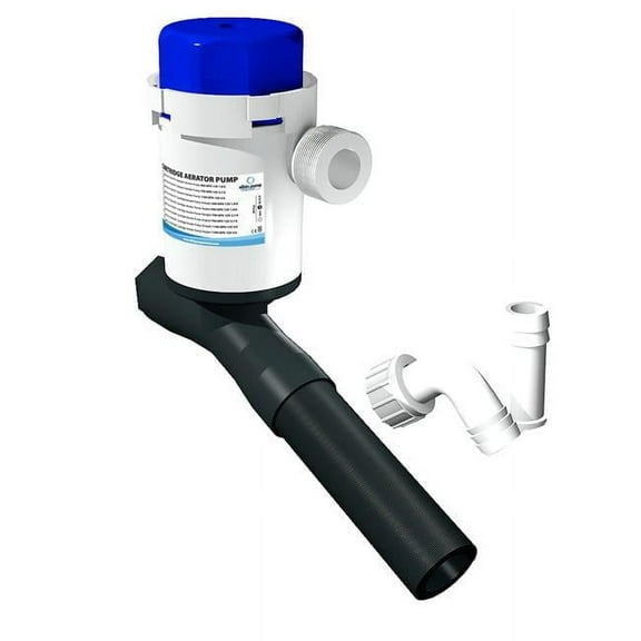 12V 1100 GPH Cartridge Aerator Pump - Angled