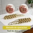 thumbnail image 2 of Ganchos para Cortina de Baño, 24Piezas Aros de Cortina de Ducha de Acero Inoxidable, Aros para Cortinas de Regadera, 2 of 6