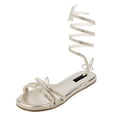 thumbnail image 1 of Sandalias de piso Exterior Sintético Color Plata Para Mujer De RBCOLLECTION, 1 of 3