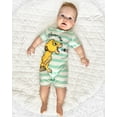 thumbnail image 2 of Disney Baby Boys Girls Romper Lion King Graphic 2-Pack Short Sleeve Stripped Bodysuits Summer Outfits Sizes 0/3-18M, 2 of 11