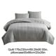 thumbnail image 4 of Juego de funda de cama acolchada lavada de doble cara, 3 piezas, funda de almohada de color liso, ropa de cama de poliéster de 20 x 26 pulgadas, 4 of 6