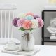 thumbnail image 4 of Paquete de 6 flores de imitación, tallos de imitación de crisantemo, sensación real, decoración del hogar, boda, estilo bohemio, azul, 4 of 4