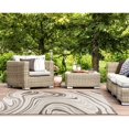 thumbnail image 3 of Liora Manne Malibu Waves Indoor Outdoor Area Rug Neutral, 3 of 7