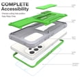 thumbnail image 3 of FITO For Samsung Galaxy A53 Case, Phone Case with Screen Protector and Kickstand (Green), 3 of 6