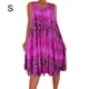 thumbnail image 1 of Vestido Estampado Chaleco Camiseta Vestido corto Sin mangas Mujer Ropa de verano, Morado, S Sweethay AP002136-17, 1 of 5