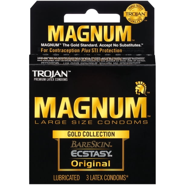 MAGNUM Gold Collection Condoms, 3ct - Walmart.com - Walmart.com