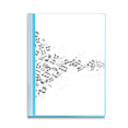 thumbnail image 1 of Black Twisted Music Notes White Book Sheet Protectors Portfolio Binder Folder, 1 of 3