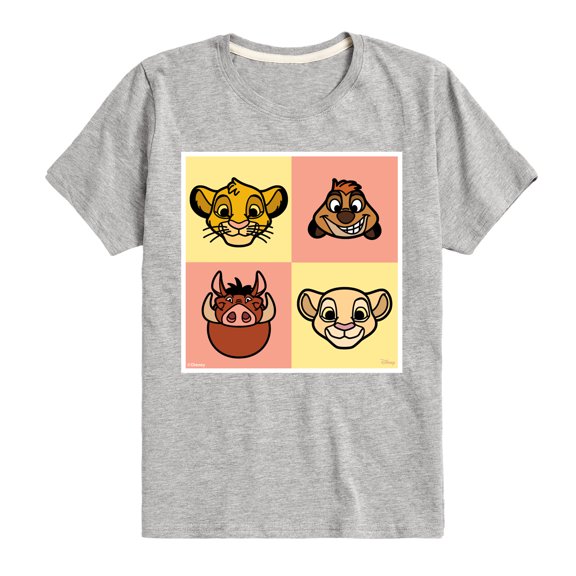 Disney - The Lion King - Faces Lion King - Toddler & Youth Short Sleeve Graphic T-Shirt