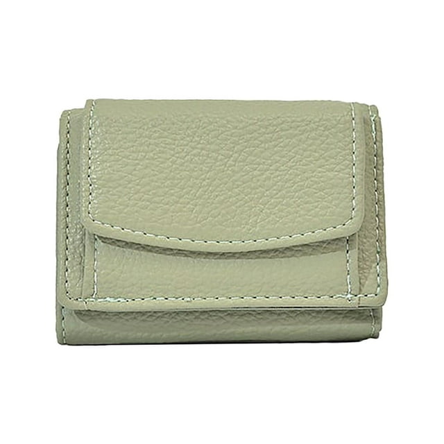 Mini Portefeuille de Première Couche, Design en Cuir Ultra-Fin, Porte-Cartes de Crédit Mince, Rangement Compact pour Argent, pour Usage Quotidien, Voyage, Réunions d'Affaires, Style Minimaliste, Artisanat en Cuir Fin, Ihhxbz
