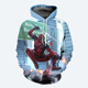 thumbnail image 3 of Nueva sudadera con capucha de Marvel para hombre, con estampado 3D de Deadpool, sudadera clásica de estilo informal, sudadera de moda urbana de hip hop para hombre, 3 of 5
