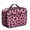 Pink and Black, variant on Black and Pink Leopard Print Insulated Lunch Bag Teens,Bento School Lunch Bag for Teens for Work,Picnic or Travel 10.6x7.7x4.3 Inches,12 Can Capacity