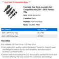 thumbnail image 2 of Front and Rear Strut Assembly Set - Compatible with 2009 - 2010 Pontiac Vibe, 2 of 2