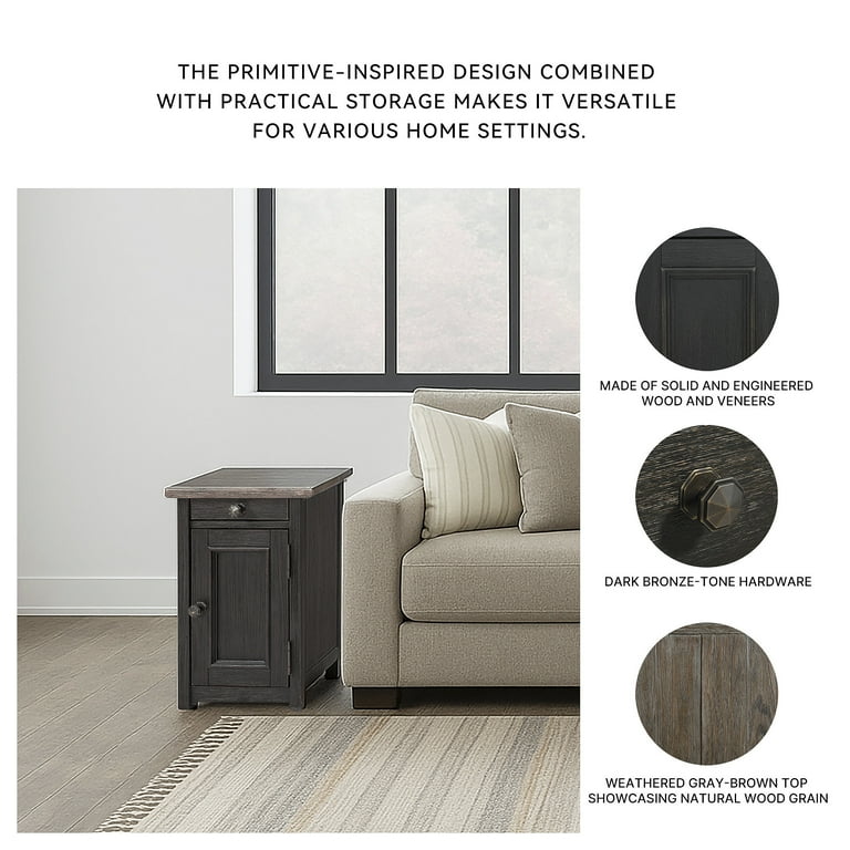 Ashley Signature Design Tyler Creek Chairside End Table with USB