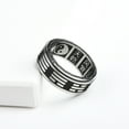 thumbnail image 3 of Minnieouse Anillo giratorio Bagua moda Punk banda anillos ancho titanio acero joyería encanto boda hombres amante dedo accesorios Ropa, zapatos y accesorios Miscelánea  11 # Como se muestra Minnieouse  AP016423-05, 3 of 6