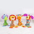 thumbnail image 3 of Juguete de peluche llamativo súper suave, 4 estilos, elefante divertido, forma de Animal, juguetes chirriantes para bebé para el hogar, 3 of 5