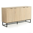 thumbnail image 6 of Joyyskill 55-Inch Fluted Storage Cabinet, 4-Door Sideboard Buffet, 6 of 6