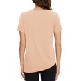 thumbnail image 2 of Camisa de entrenamiento MAGCOMSEN para mujer, manga corta, color albaricoque, talla XL, 2 of 6