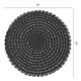 thumbnail image 6 of Unique Bargains 6Pcs Rustic Woven Dining Placemats Black 15x15inch, 6 of 6